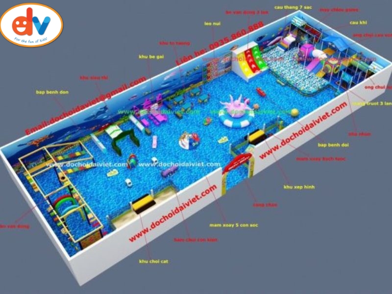 Mô hình thiết bị vui chơi dưới nước dành cho trẻ em Máng trượt công viên  nước đồ chơi công viên nước thiết bị sân chơi nước dụng cụ thể dục công