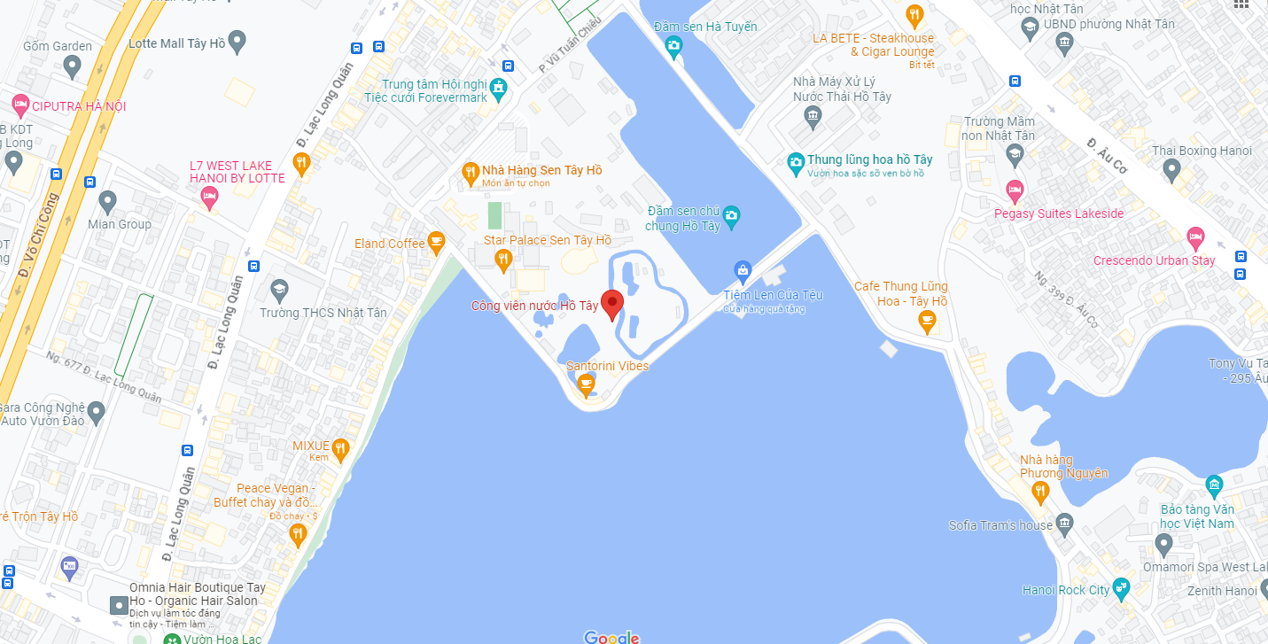 Đi đến công viên nước Hồ Tây bằng cách nào